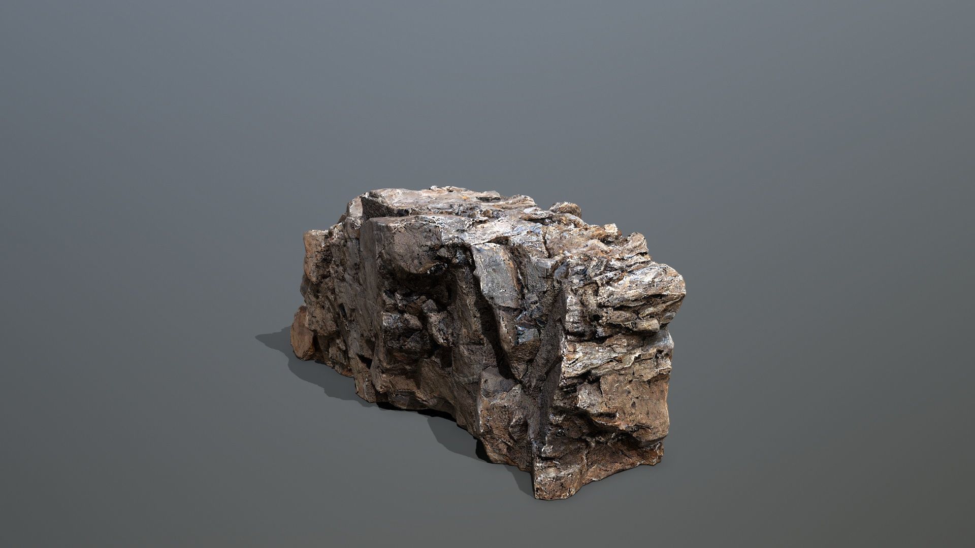 Mountain Low-poly 3D model_5