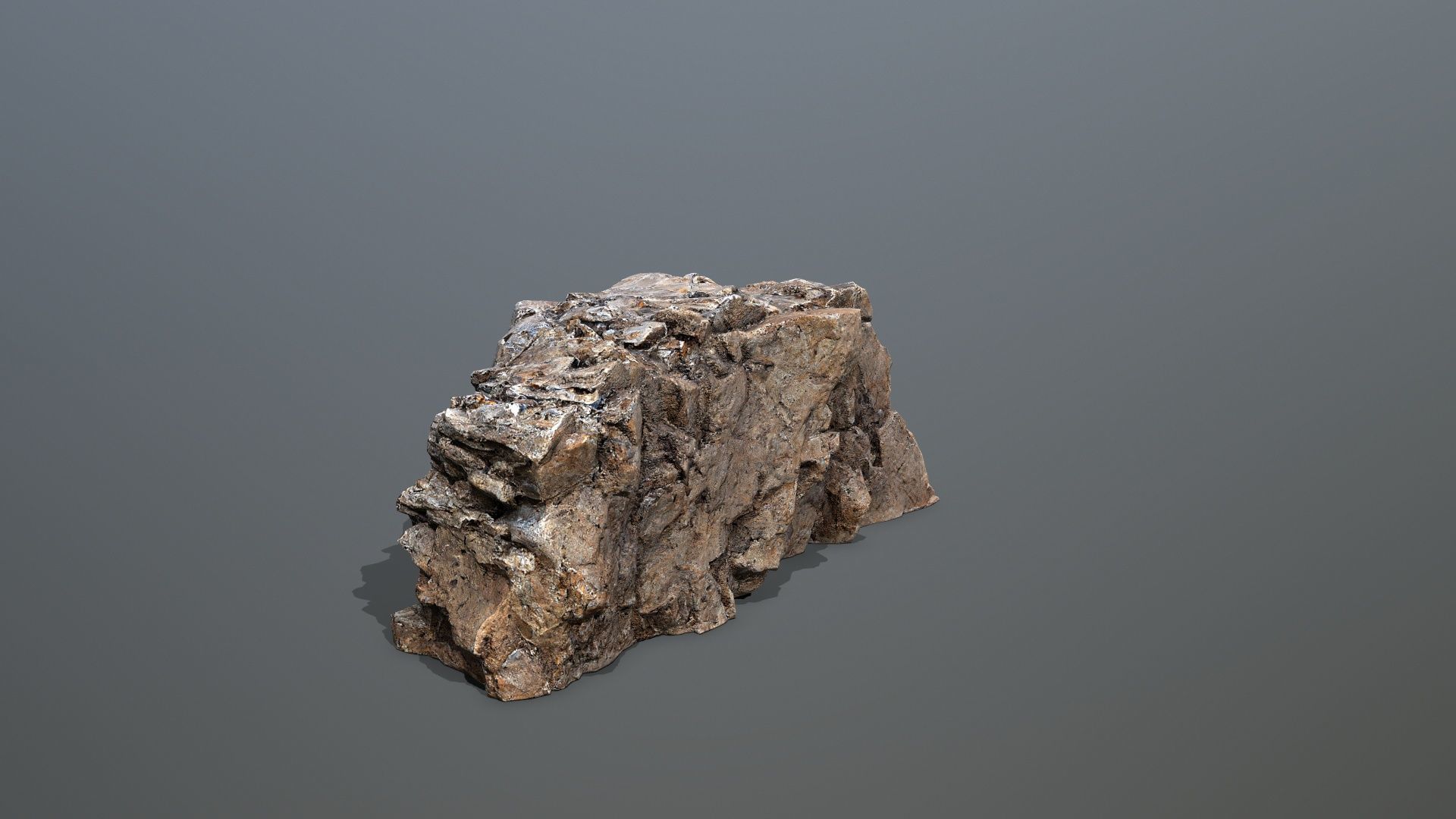 Mountain Low-poly 3D model_7