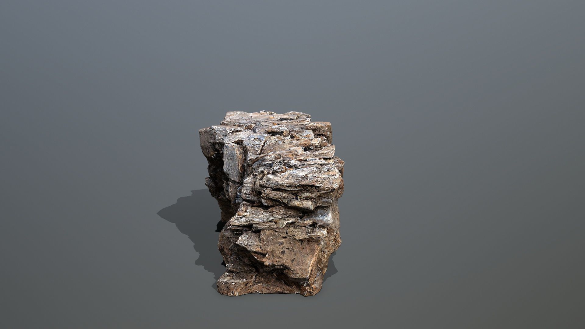 Mountain Low-poly 3D model_6