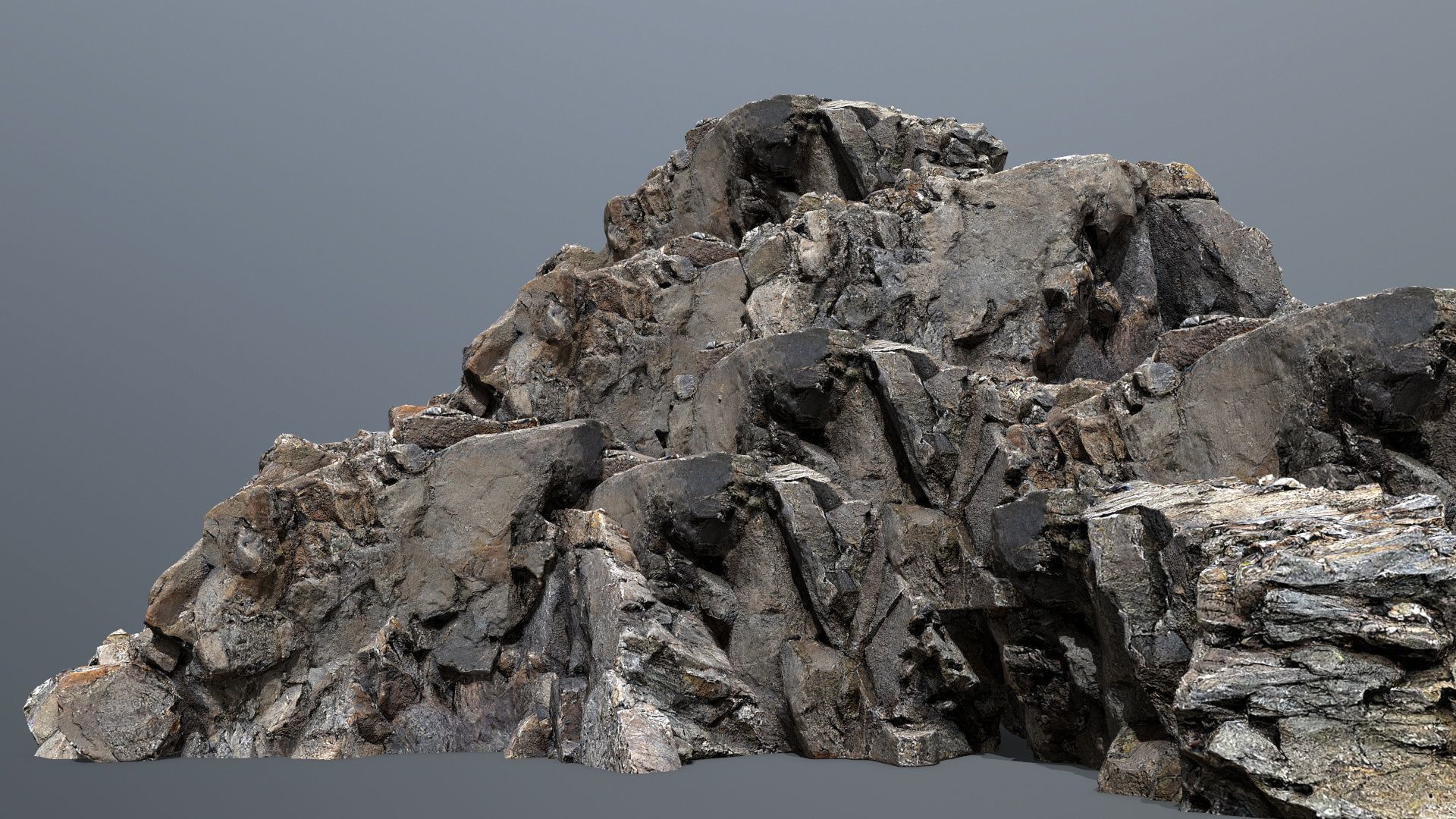 Mountain Low-poly 3D model_1