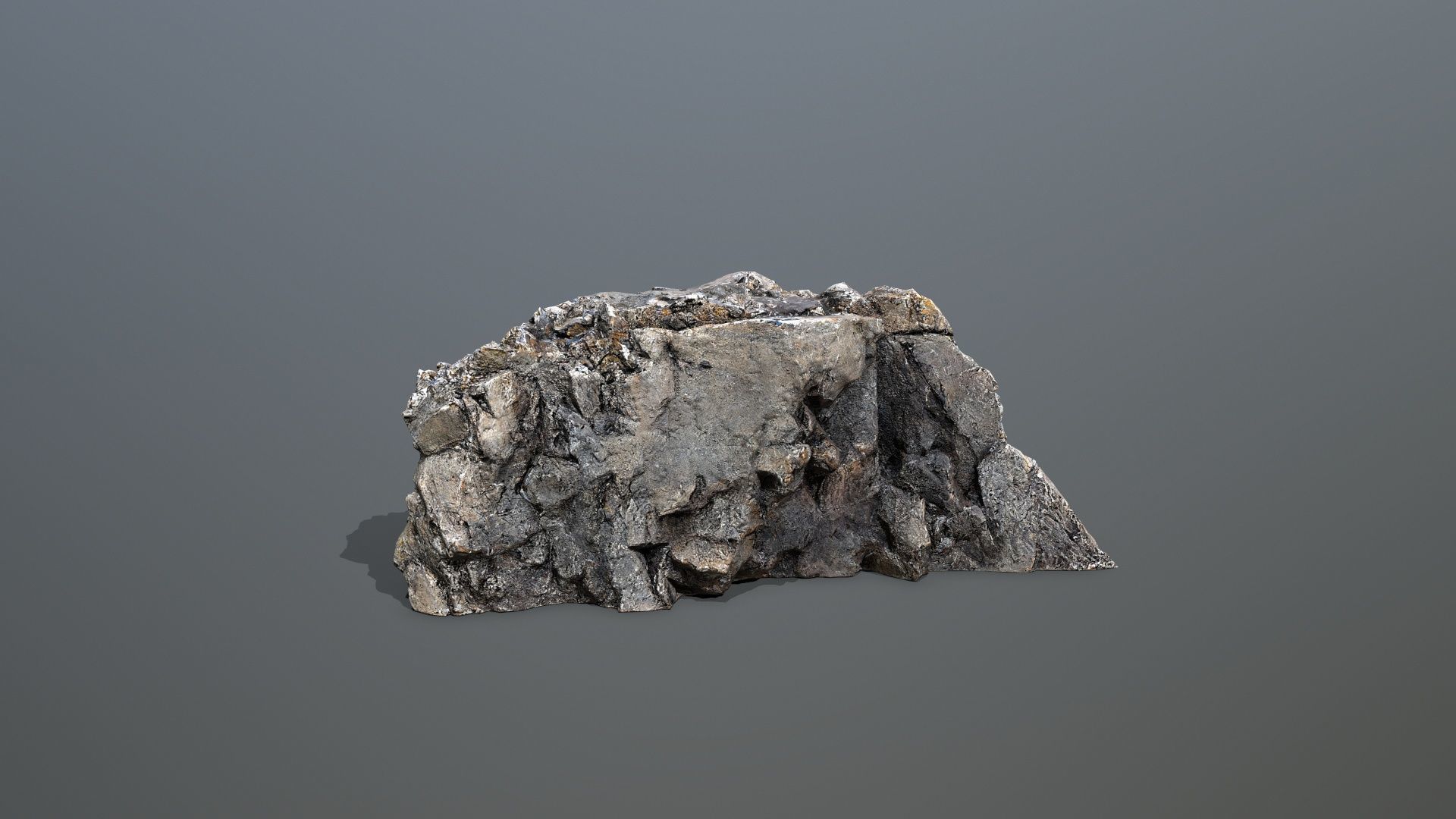 Mountain Low-poly 3D model_8