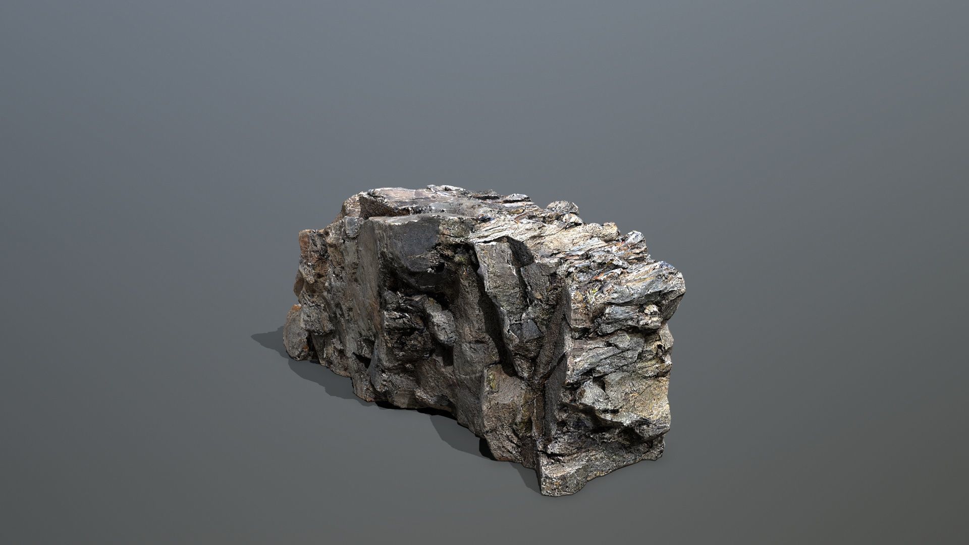 Mountain Low-poly 3D model_5