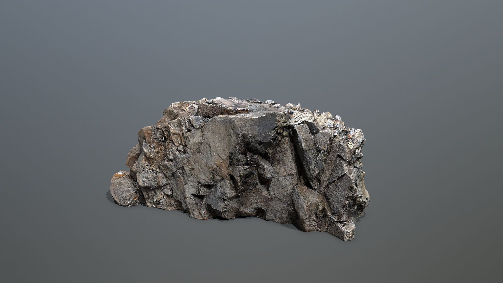 Mountain Low-poly 3D model_4