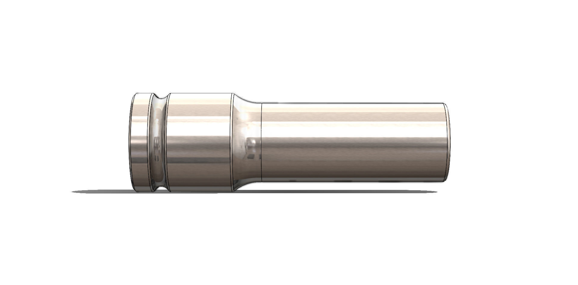 Soquete Longo 10mm x 3-8 pol Long 3D model_22