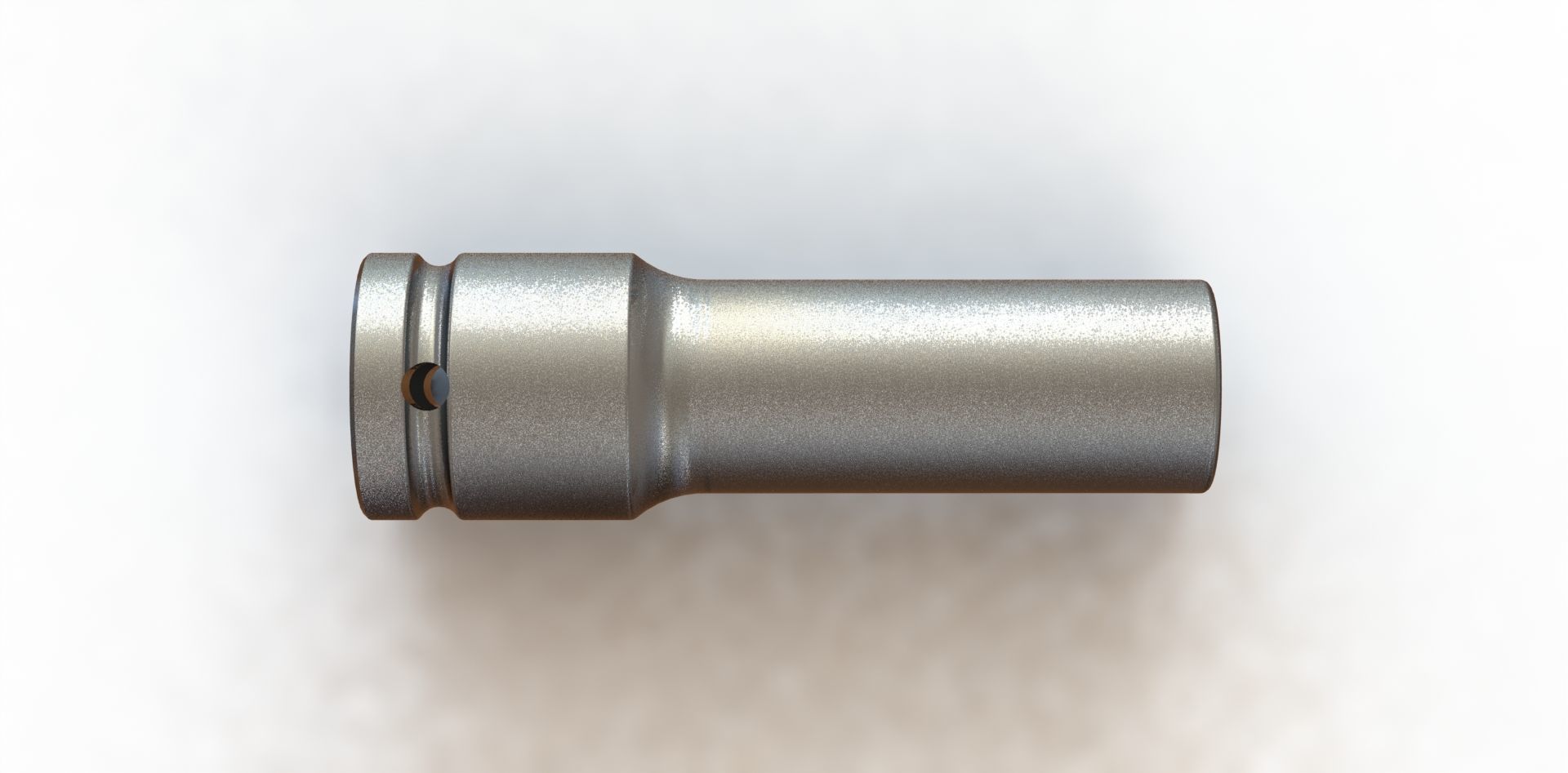 Soquete Longo 10mm x 3-8 pol Long 3D model_3