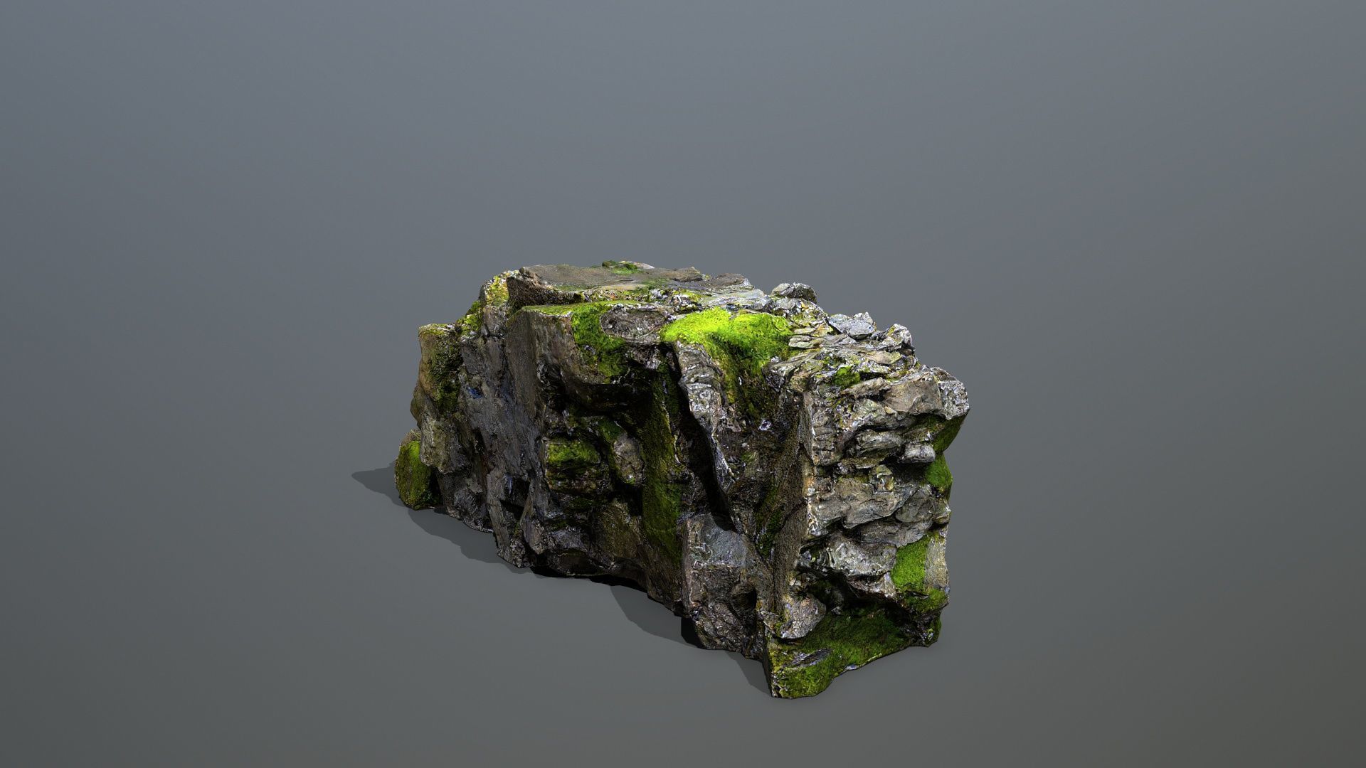 Mountain Low-poly 3D model_6