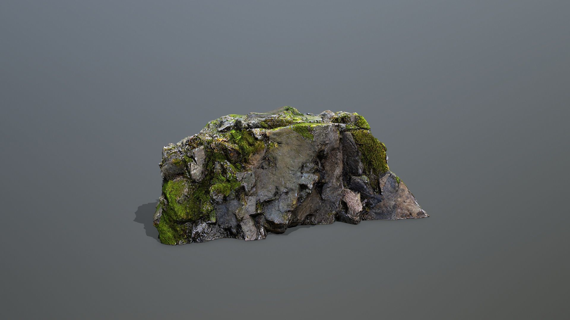 Mountain Low-poly 3D model_9