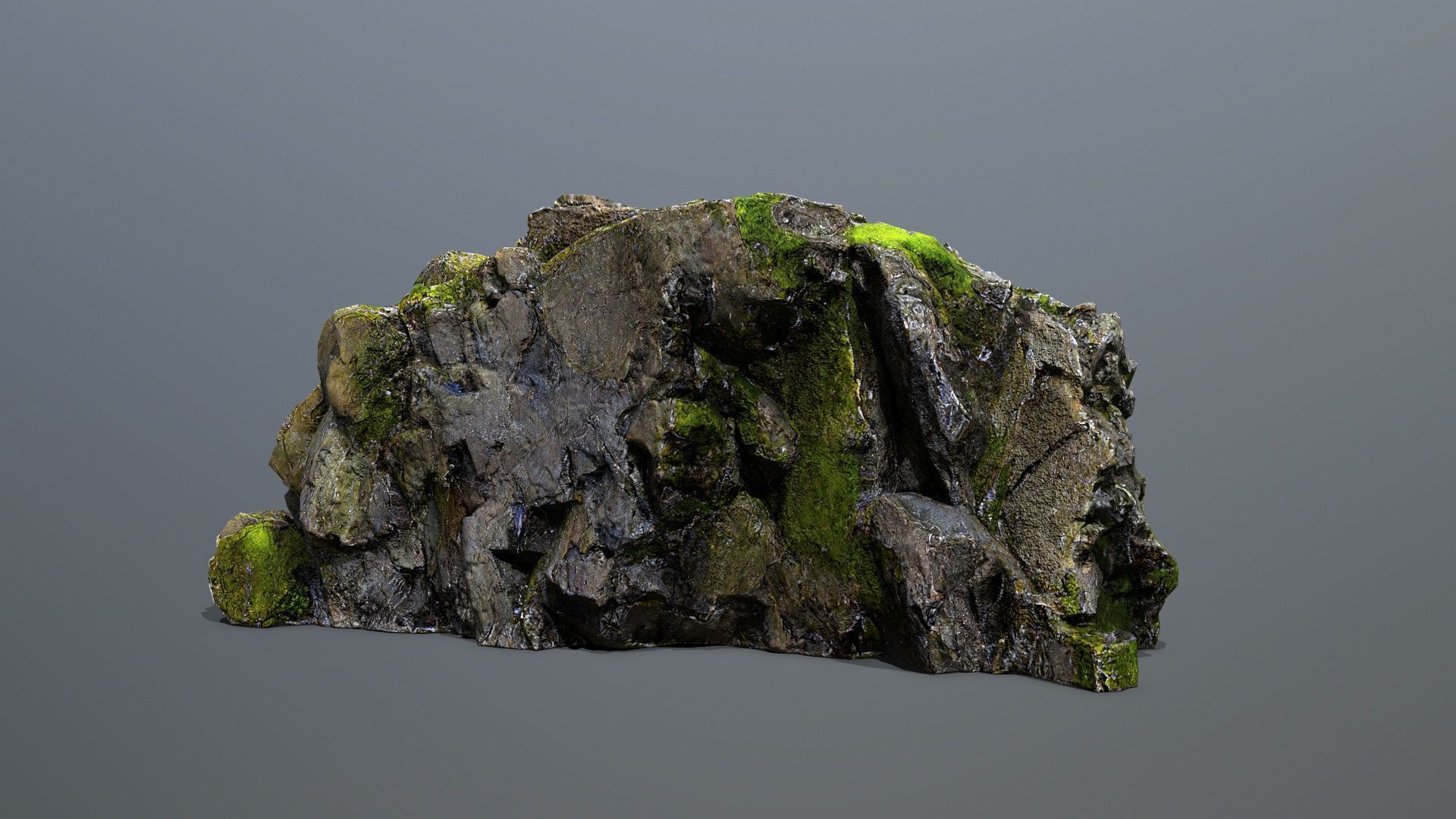 Mountain Low-poly 3D model_4