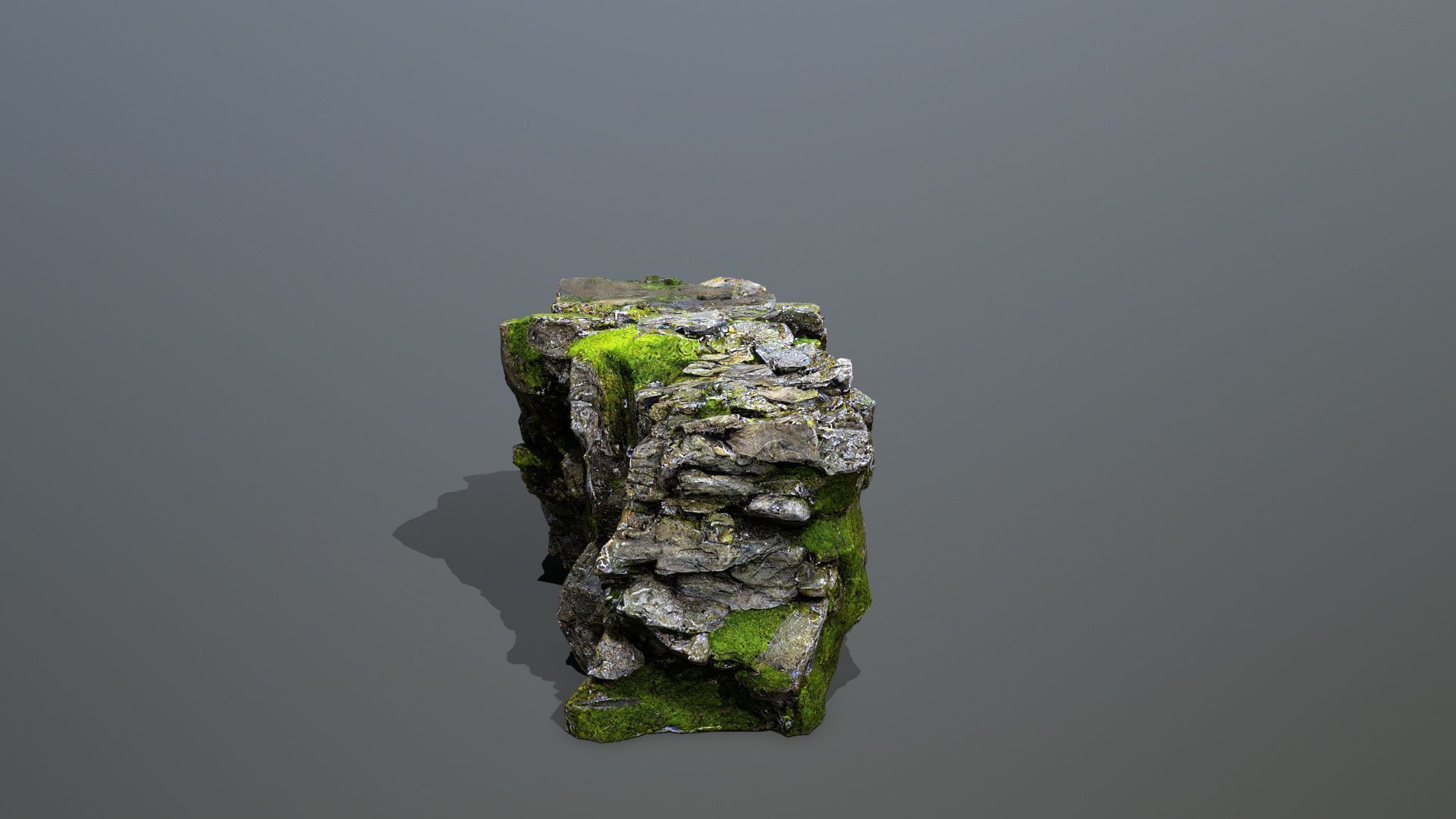 Mountain Low-poly 3D model_7