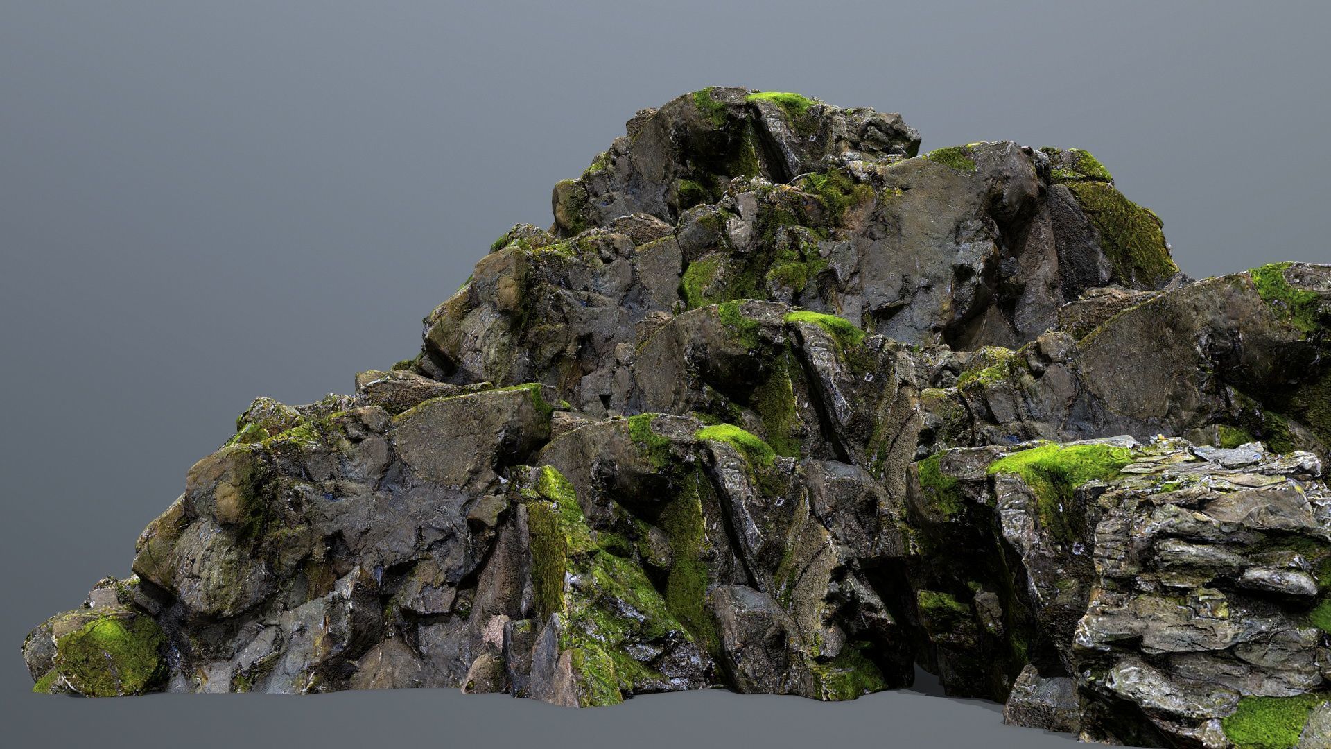 Mountain Low-poly 3D model_1