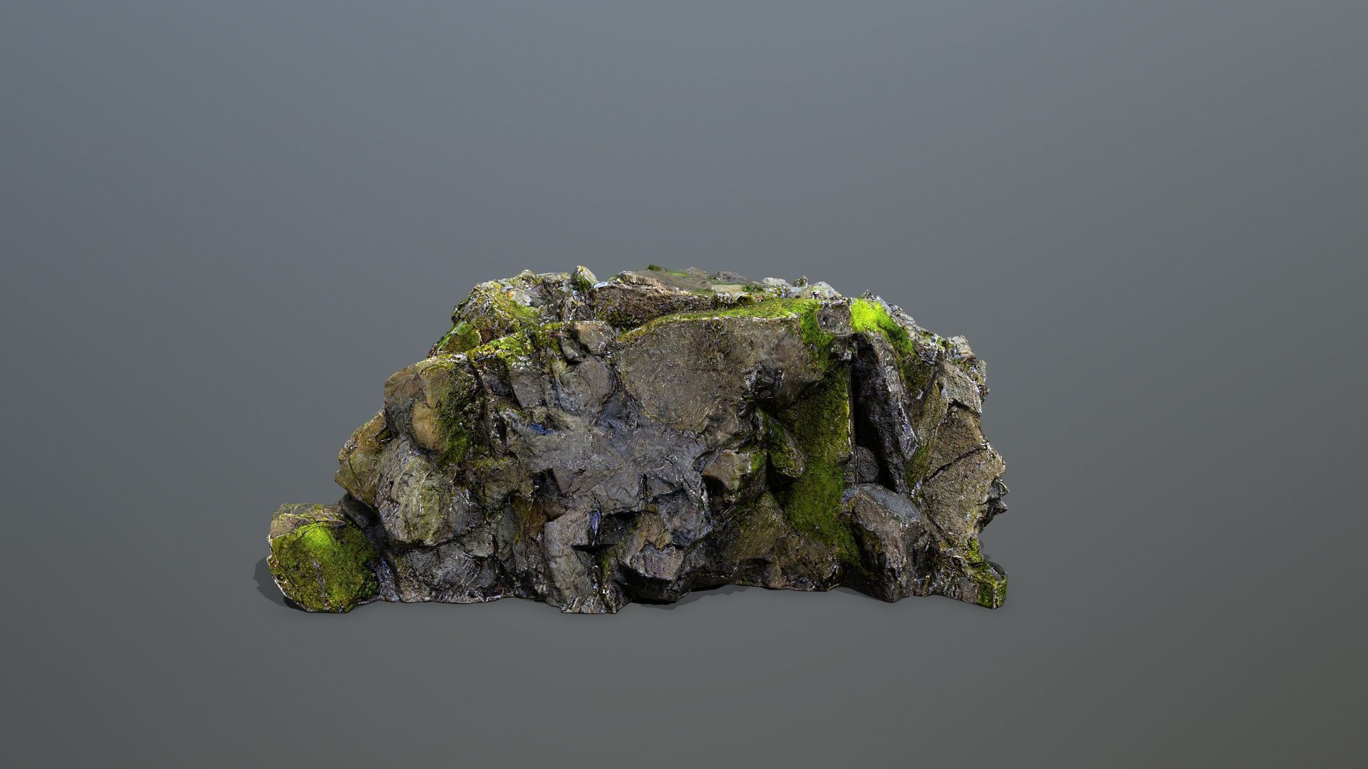 Mountain Low-poly 3D model_14