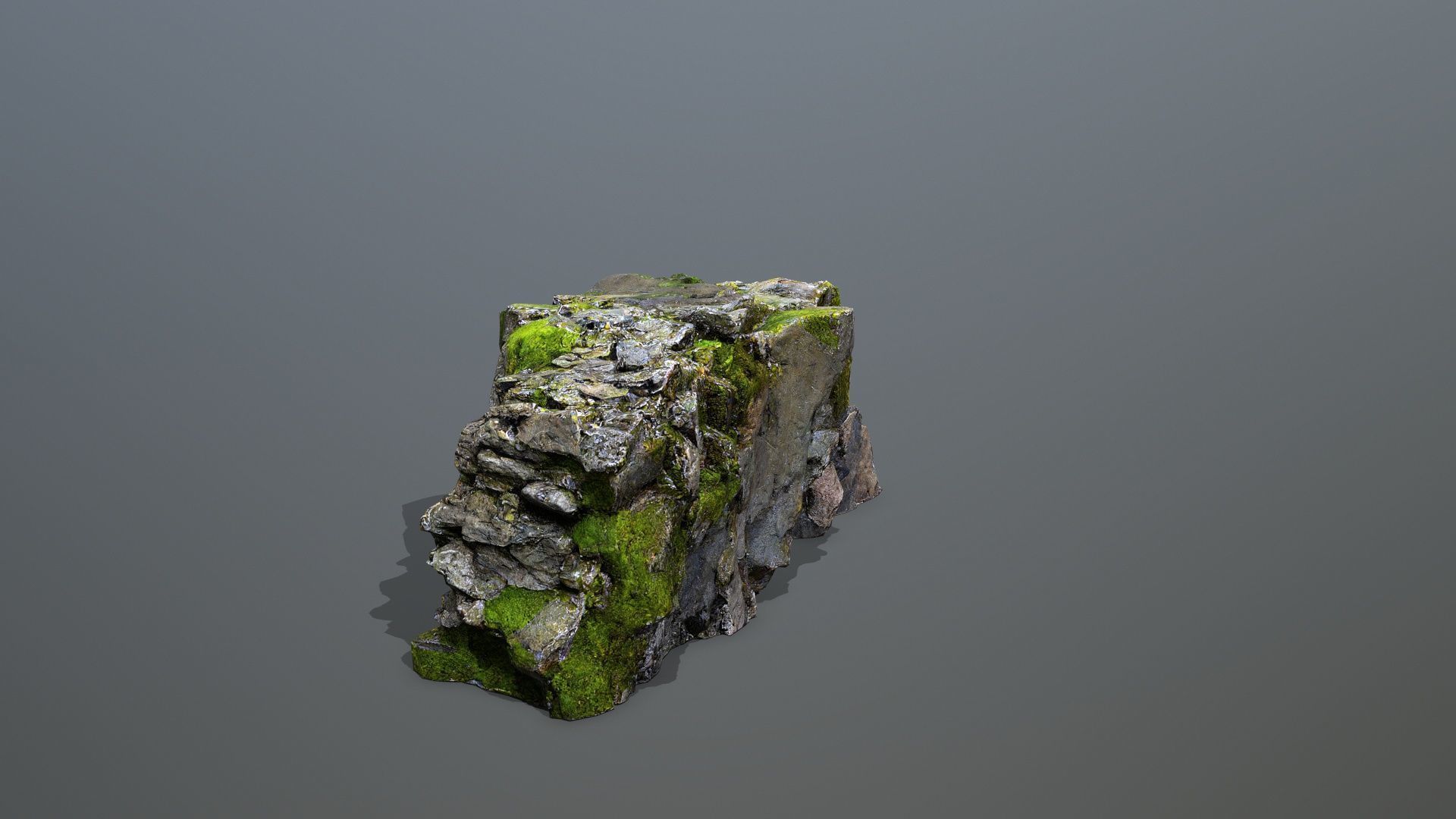 Mountain Low-poly 3D model_8