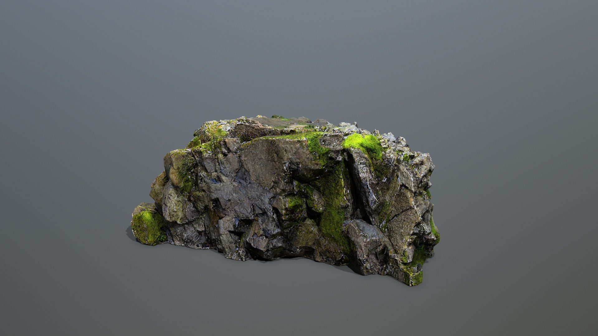 Mountain Low-poly 3D model_5