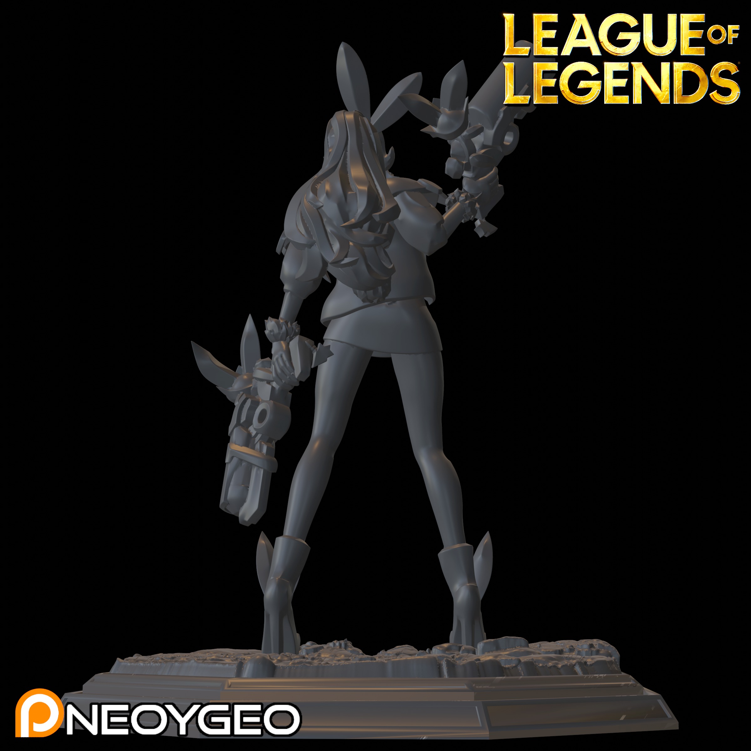 BATTLE BUNNY MISS FORTUNE - LEAGUE OF LEGENDS 3D print model_4