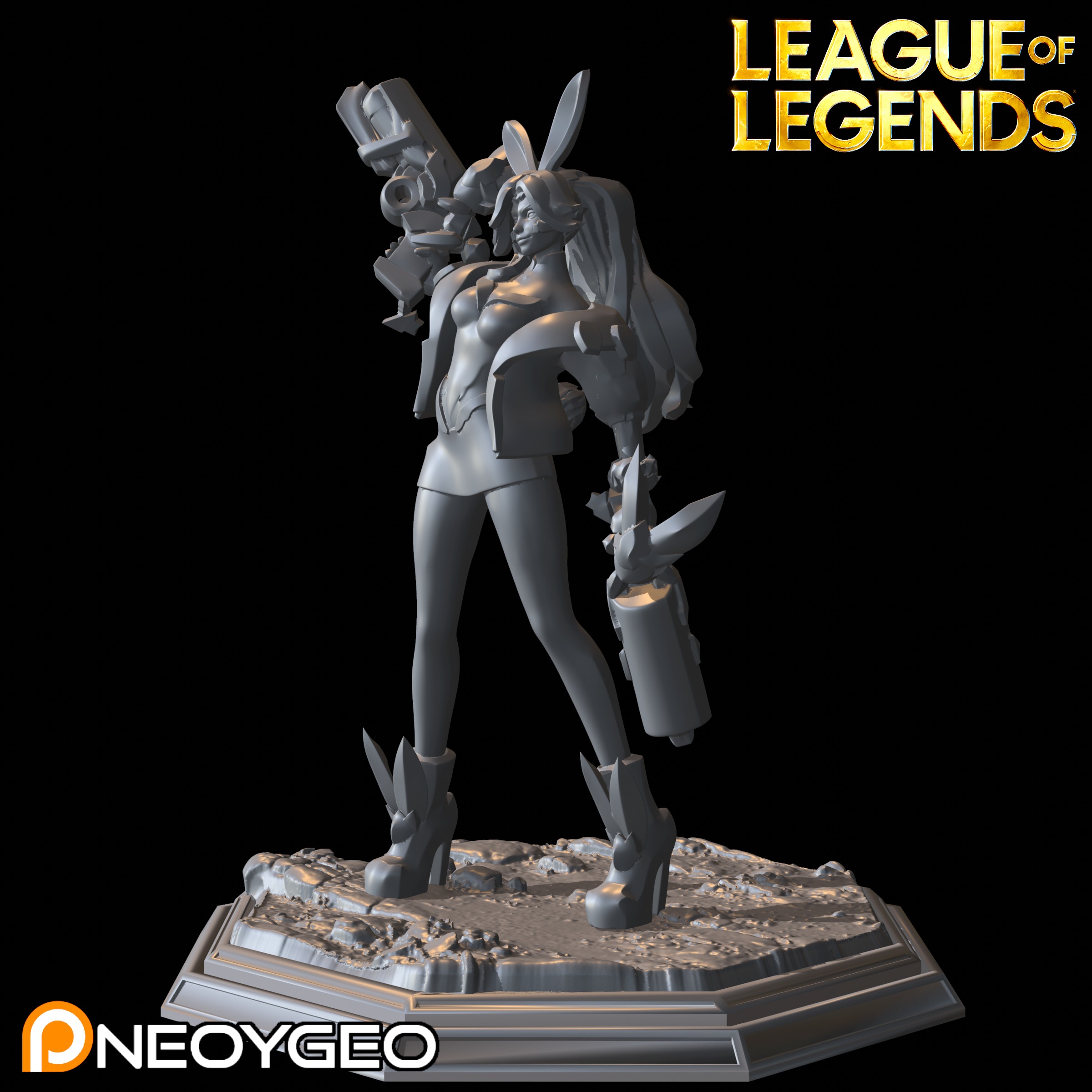 BATTLE BUNNY MISS FORTUNE - LEAGUE OF LEGENDS 3D print model_2