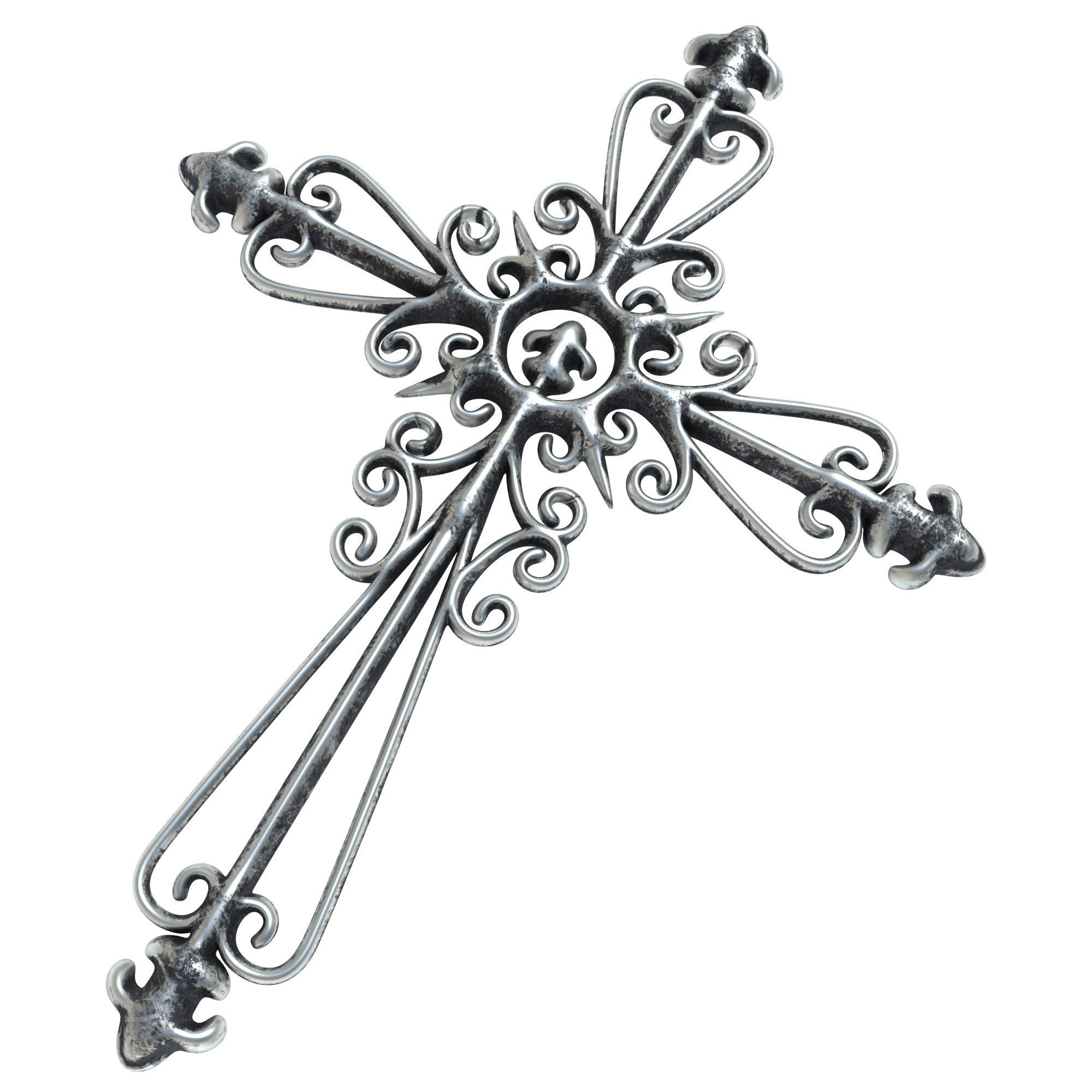 5 Christian cross V 03 3D model_5