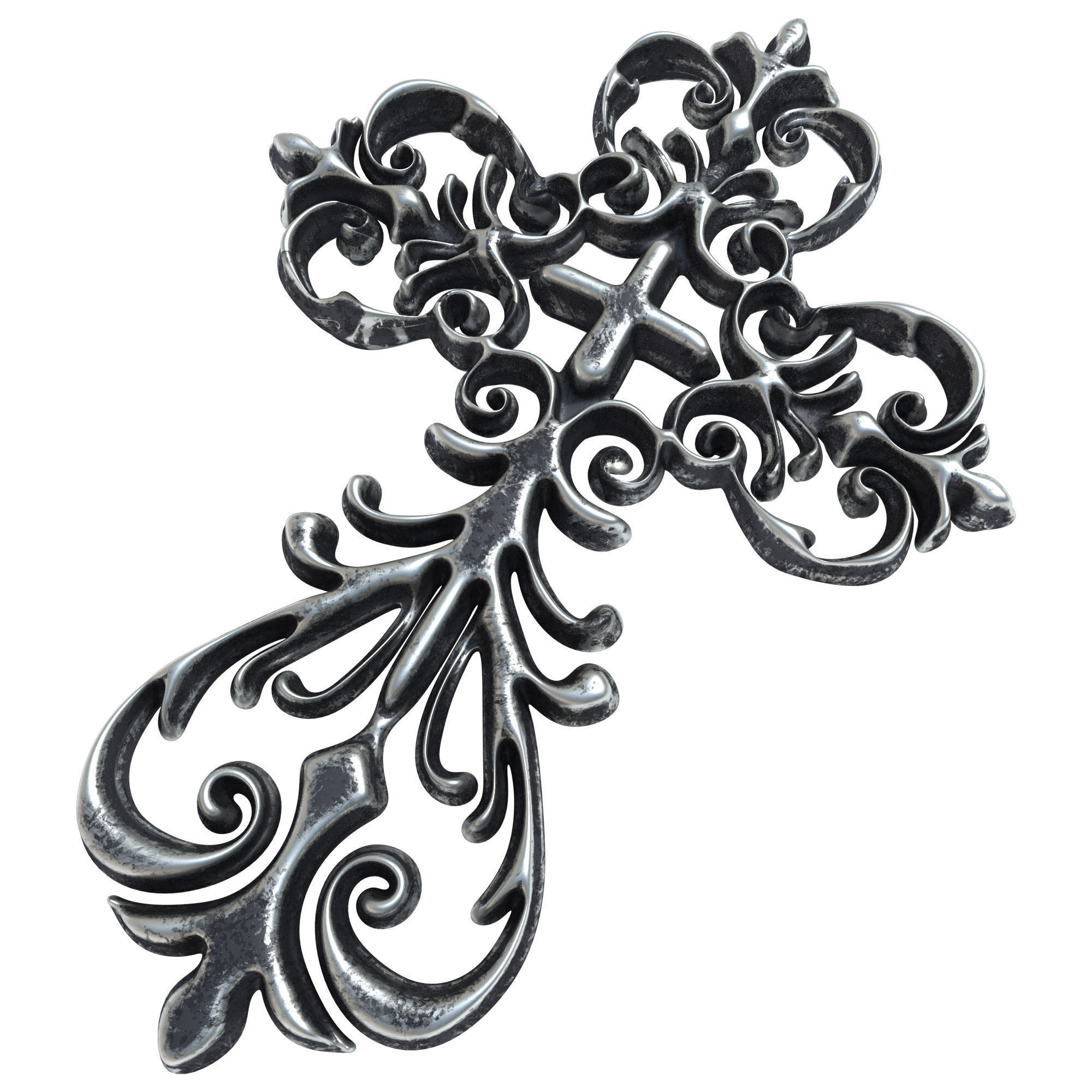 5 Christian cross V 03 3D model_1