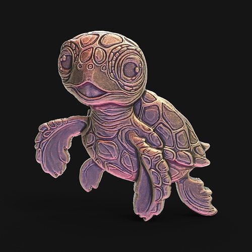 cartoon turtel 3dmodel 3D print model