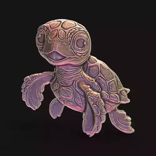 cartoon turtel 3dmodel