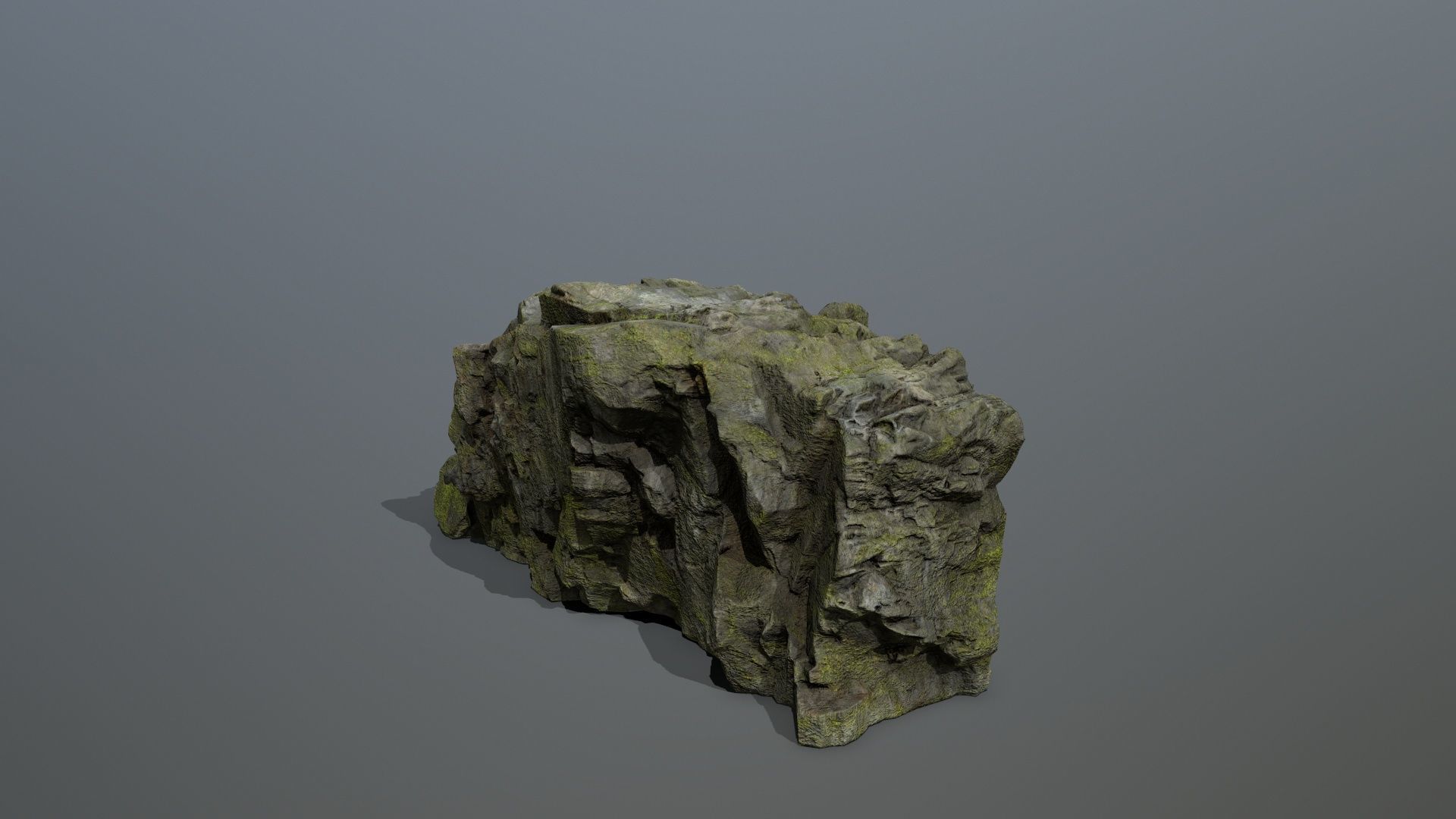 Mountain Low-poly 3D model_6