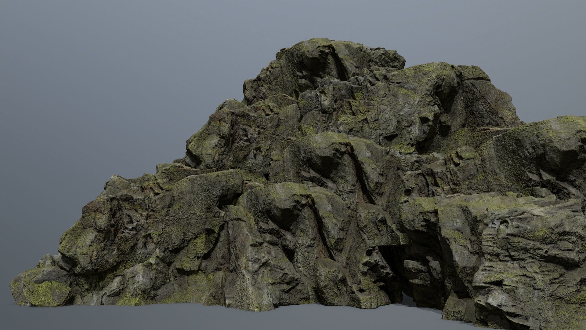 Mountain Low-poly 3D model_1