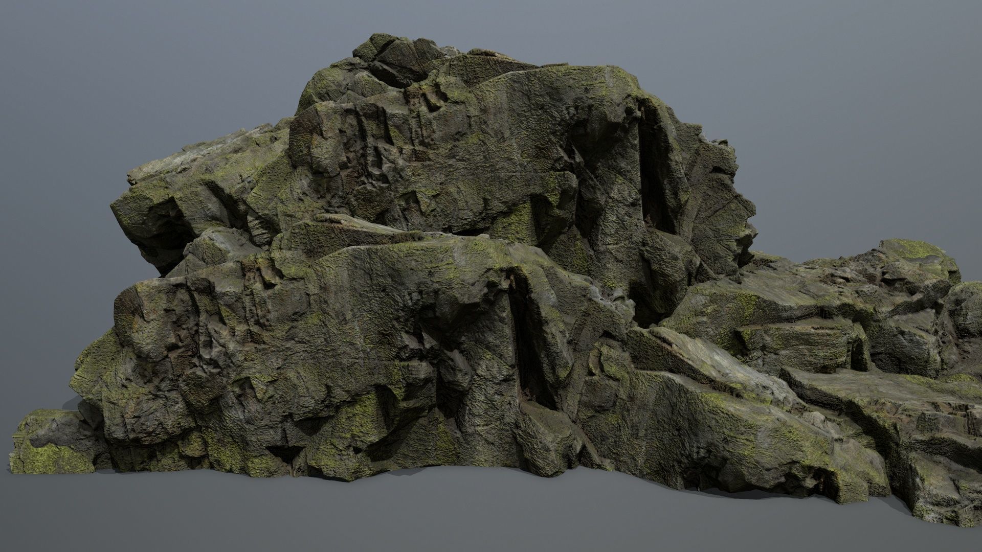 Mountain Low-poly 3D model_3