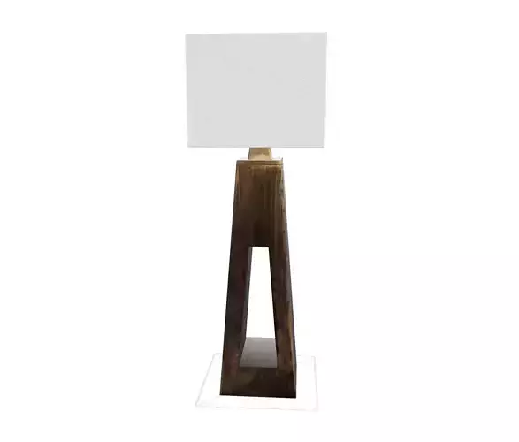 Wooden Table Lamp 3D Model - Lighting