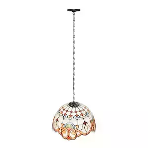 Tiffany Pendant Lamp 3D Model for Cozy Interiors