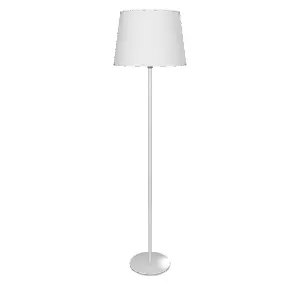 Modern Satin Floor Lamp 1L White - 3D Model Low-poly 3D model_0