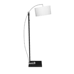 Modern Floor Arc Lamp 3D Model - Interior Design Lighting Low-poly 3D model_0