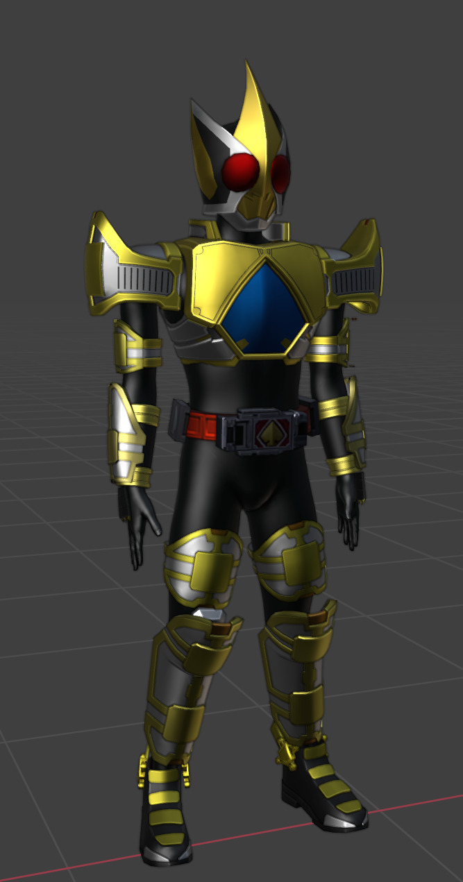 Blade King Form  EVA drawing 3D model_2