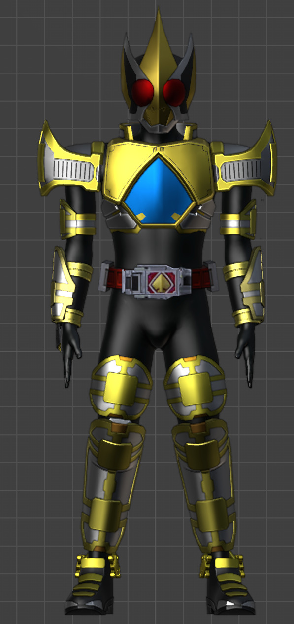 Blade King Form  EVA drawing 3D model_1