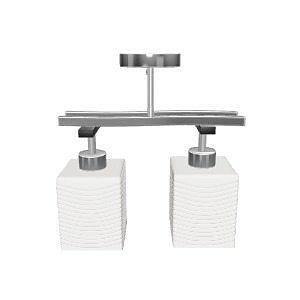 Modern Dual Lighting Ceiling Lamp 3D Model Low-poly 3D model