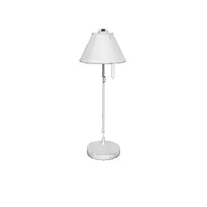 Modern Desk Lamp 3D Model Silver Finish Low-poly 3D model