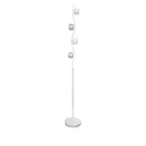 Modern Chrome LED Floor Lamp 3D Model