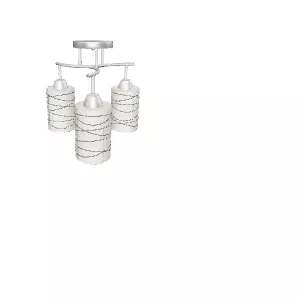 Modern Ceiling Lamp with 3 Lights 3D Model Low-poly 3D model_0