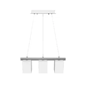 Hanging Metal and Glass Cube Lamp 3D Model Low-poly 3D model