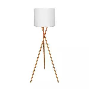 Elegant Wooden Floor Lamp 3D Model 
