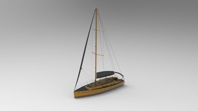 Sailing boat 3D model