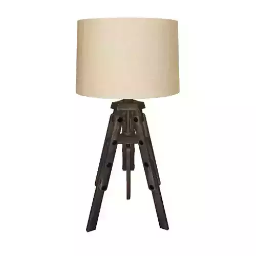 Elegant Table Lamp 3D Model for Interior Design