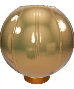 Elegant Glass Table Lamp 3D Model for Interior Design Low-poly 3D model_0