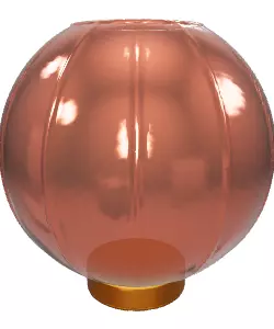 Elegant Glass Table Lamp 3D Model Low-poly 3D model_0