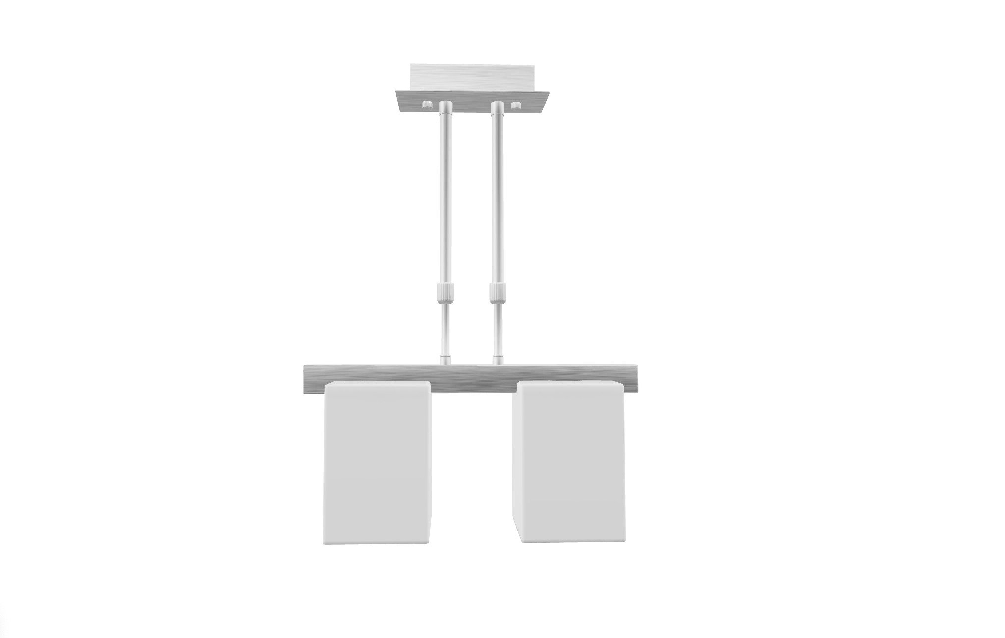 Elegant Double Pendant Lamp 3D Model Low-poly 3D model_4