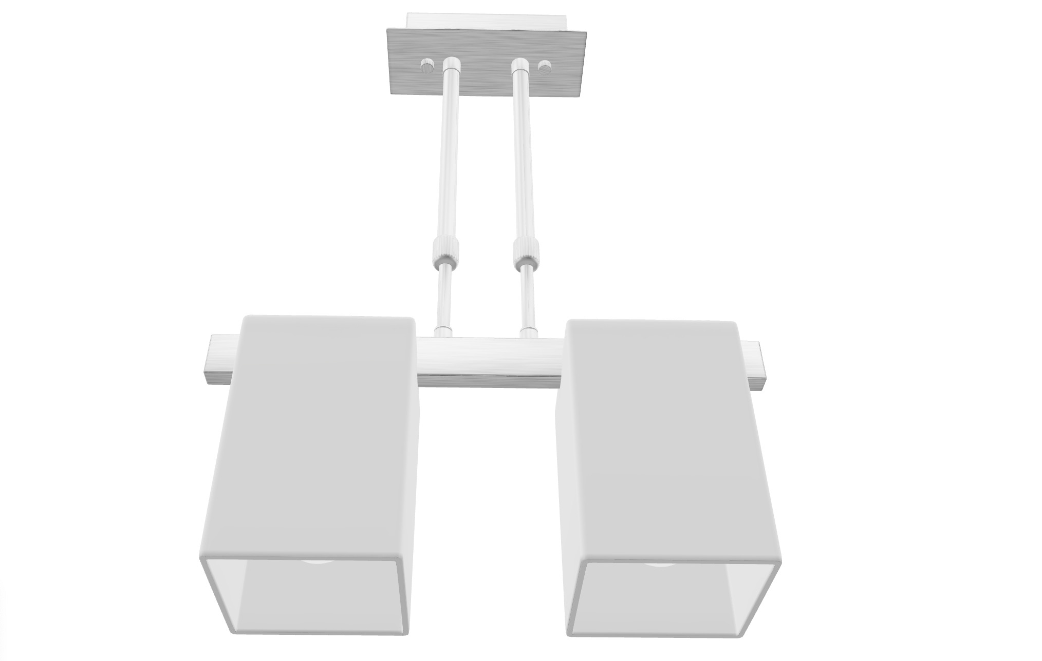 Elegant Double Pendant Lamp 3D Model Low-poly 3D model_5