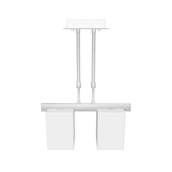 Elegant Double Pendant Lamp 3D Model Low-poly 3D model_9