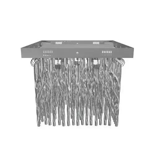 Elegant Ceiling Lamp 3D Model for Interior Design Low-poly 3D model