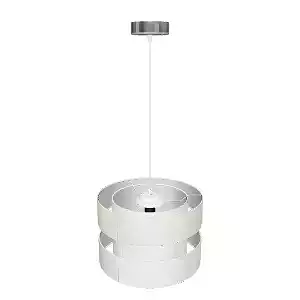 Elegant Beige Hanging Fabric Lamp 3D Model