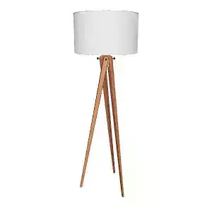 Contemporary Wooden Tripod Floor Lamp Model