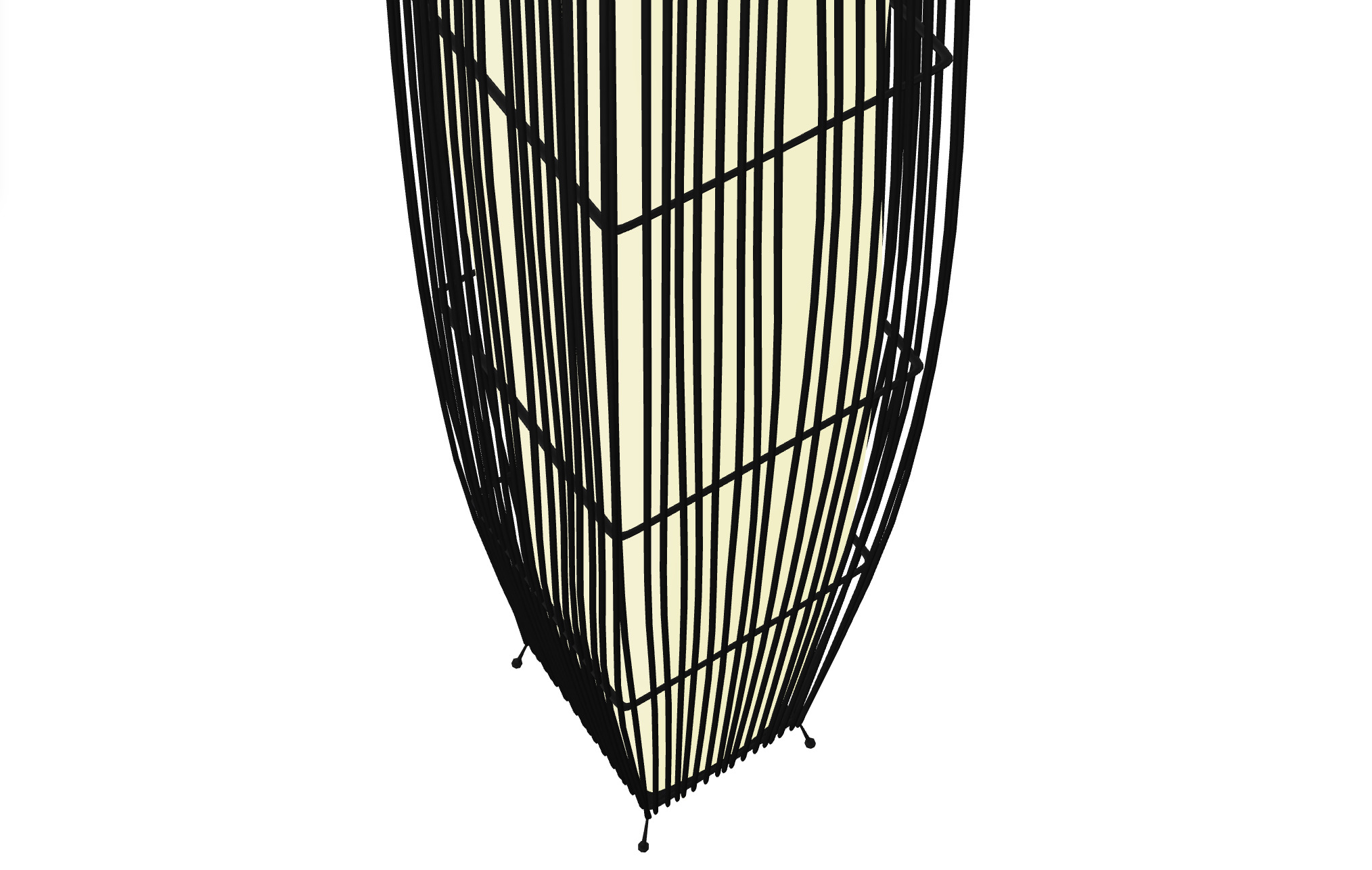 3D Bamboo Floor Lamp with E14 Sockets Light Low-poly 3D model_33