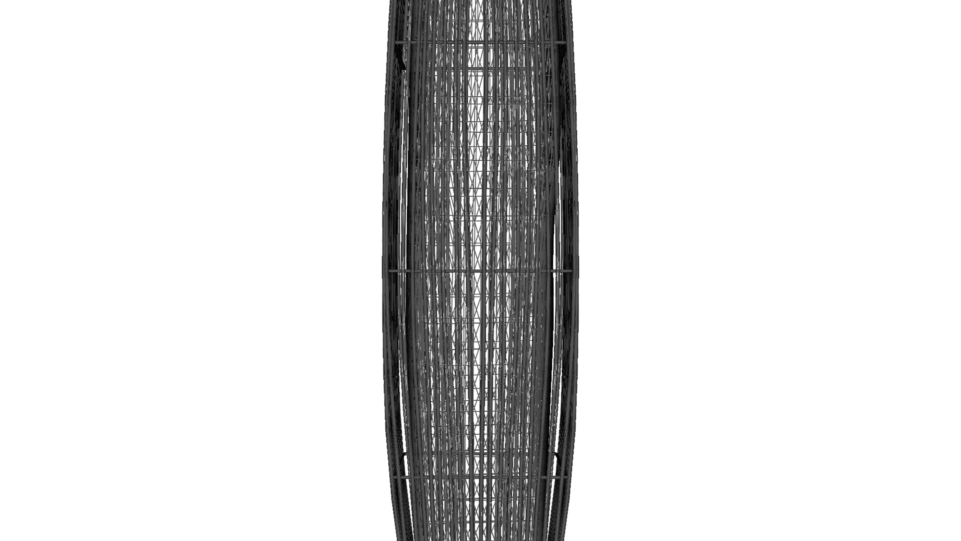 3D Bamboo Floor Lamp with E14 Sockets Light Low-poly 3D model_5